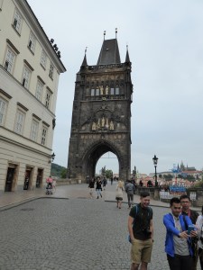 Gate on Old Town side of Charles Bridge