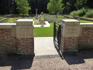No Australian's here but a beautiful cemetery looked after by the Commonwealth War Graves Commission.  Those buried here mostly died in the surrounding woods.  They'd spent 2 days here hiding but the Germans sent bombs/shot the woods - these men were killed before even hitting the front
