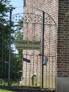 Lunch spot with Trenches in rear yard discovered recently